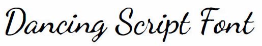 Dancing Script